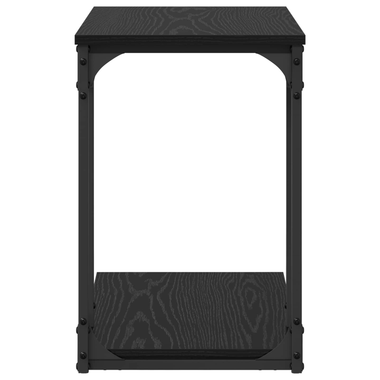 Τραπεζάκι Πλευράς Μαύρη Οξυά 50 x 35 x 52 cm Επεξεργασμένο ξύλο - Pakobazaar