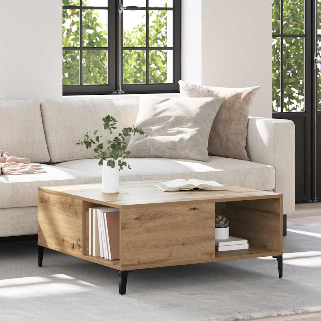 Τραπεζάκι σαλονιού Artisan Oak 80 x 80 x 36,5 εκ - Pakobazaar