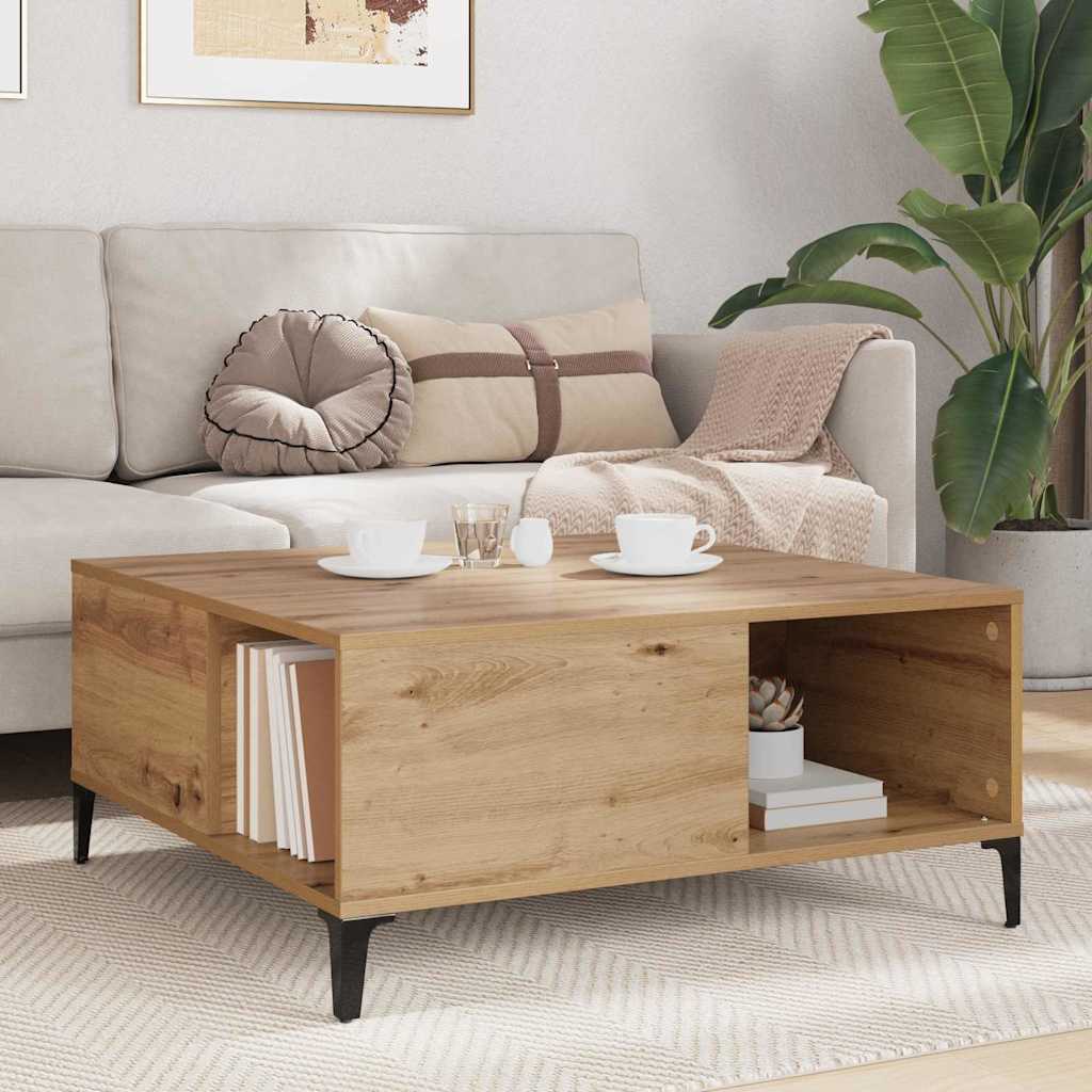 Τραπεζάκι σαλονιού Artisan Oak 80 x 80 x 36,5 εκ - Pakobazaar