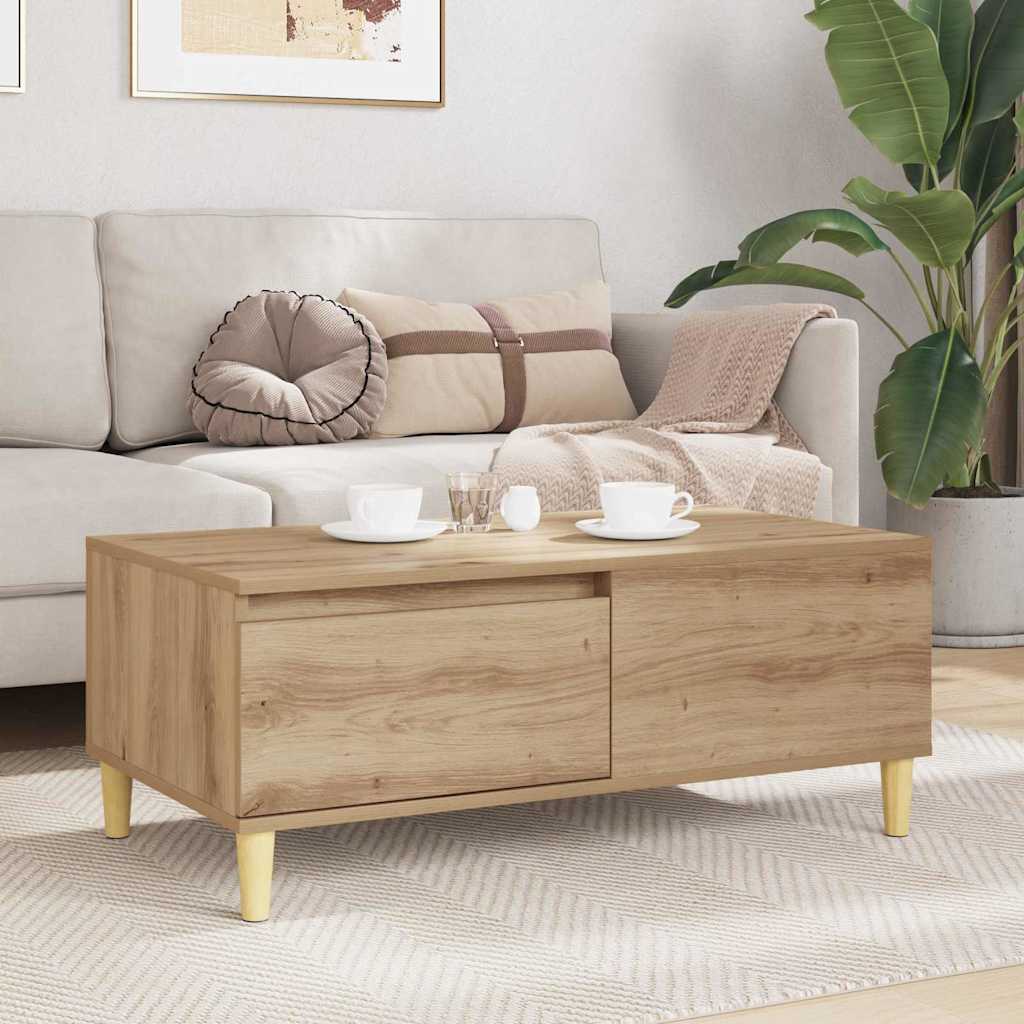 Τραπεζάκι σαλονιού με συρτάρι Artisan Oak 90 x 50 x 35 cm - Pakobazaar