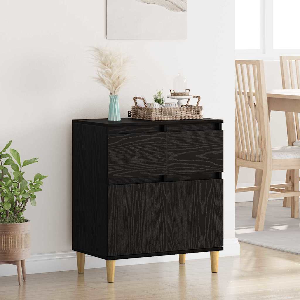 Πλαϊνό γραφείο Μαύρη Οξυά 60 x 35 x 70 cm Επεξεργασμένο ξύλο