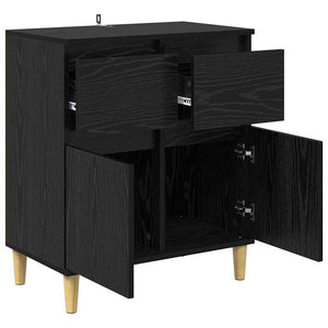 Πλαϊνό γραφείο Μαύρη Οξυά 60 x 35 x 70 cm Επεξεργασμένο Ξύλο
