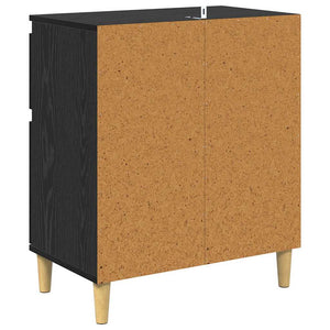 Πλαϊνό γραφείο Μαύρη Οξυά 60 x 35 x 70 cm Επεξεργασμένο Ξύλο