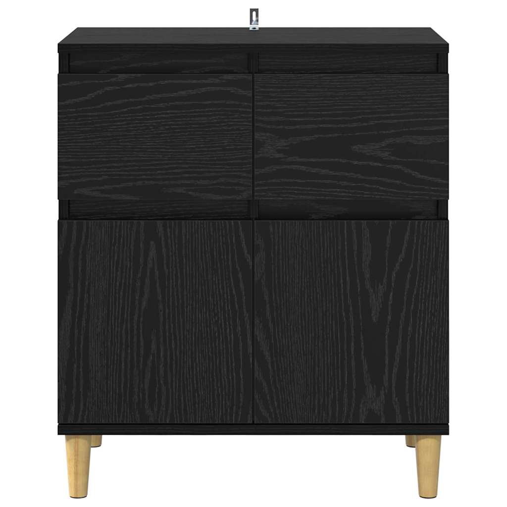 Πλαϊνό γραφείο Μαύρη Οξυά 60 x 35 x 70 cm Επεξεργασμένο ξύλο