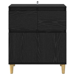 Πλαϊνό γραφείο Μαύρη Οξυά 60 x 35 x 70 cm Επεξεργασμένο Ξύλο