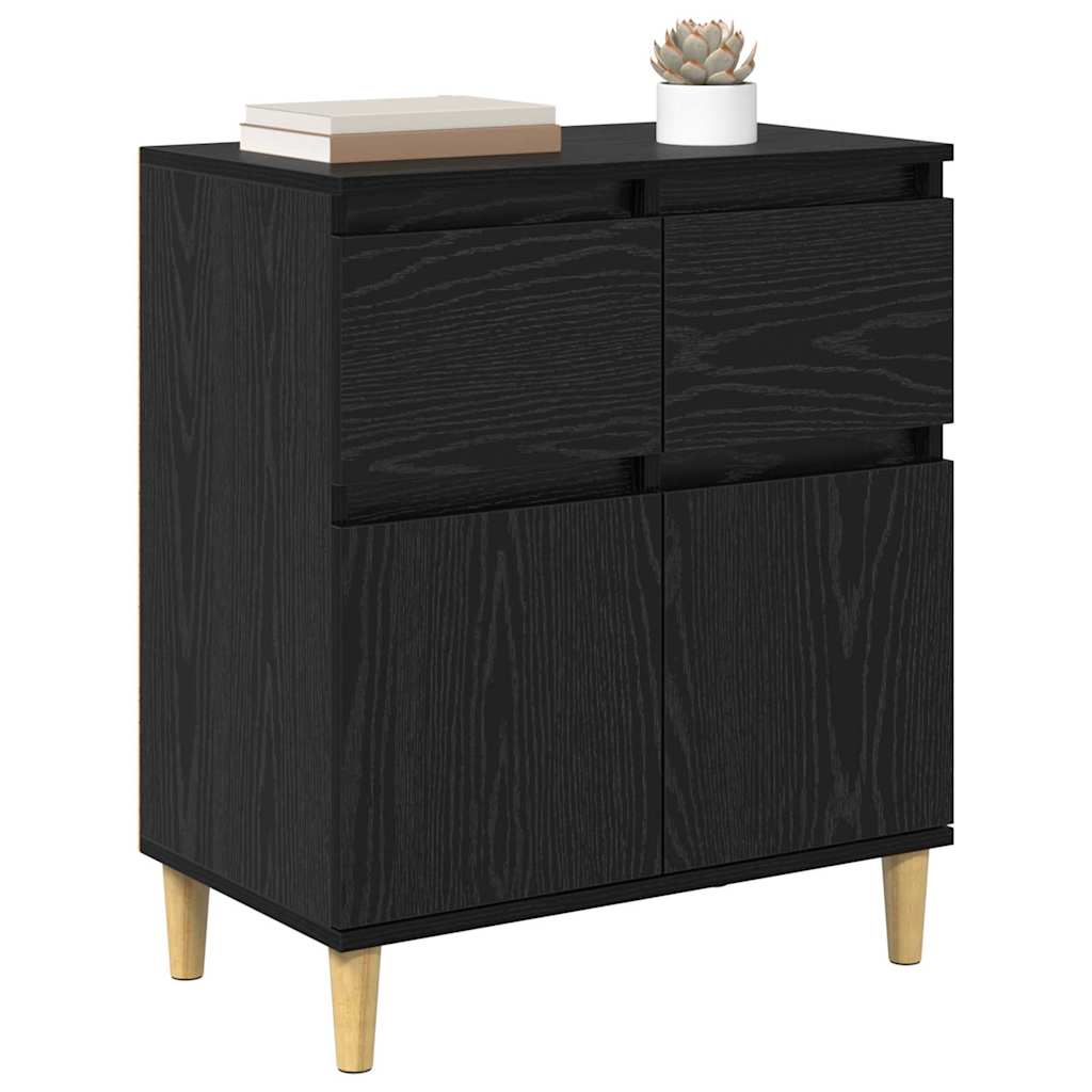 Πλαϊνό γραφείο Μαύρη Οξυά 60 x 35 x 70 cm Επεξεργασμένο ξύλο