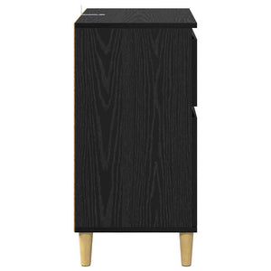 Πλαϊνό γραφείο Μαύρη Οξυά 60 x 35 x 70 cm Επεξεργασμένο Ξύλο