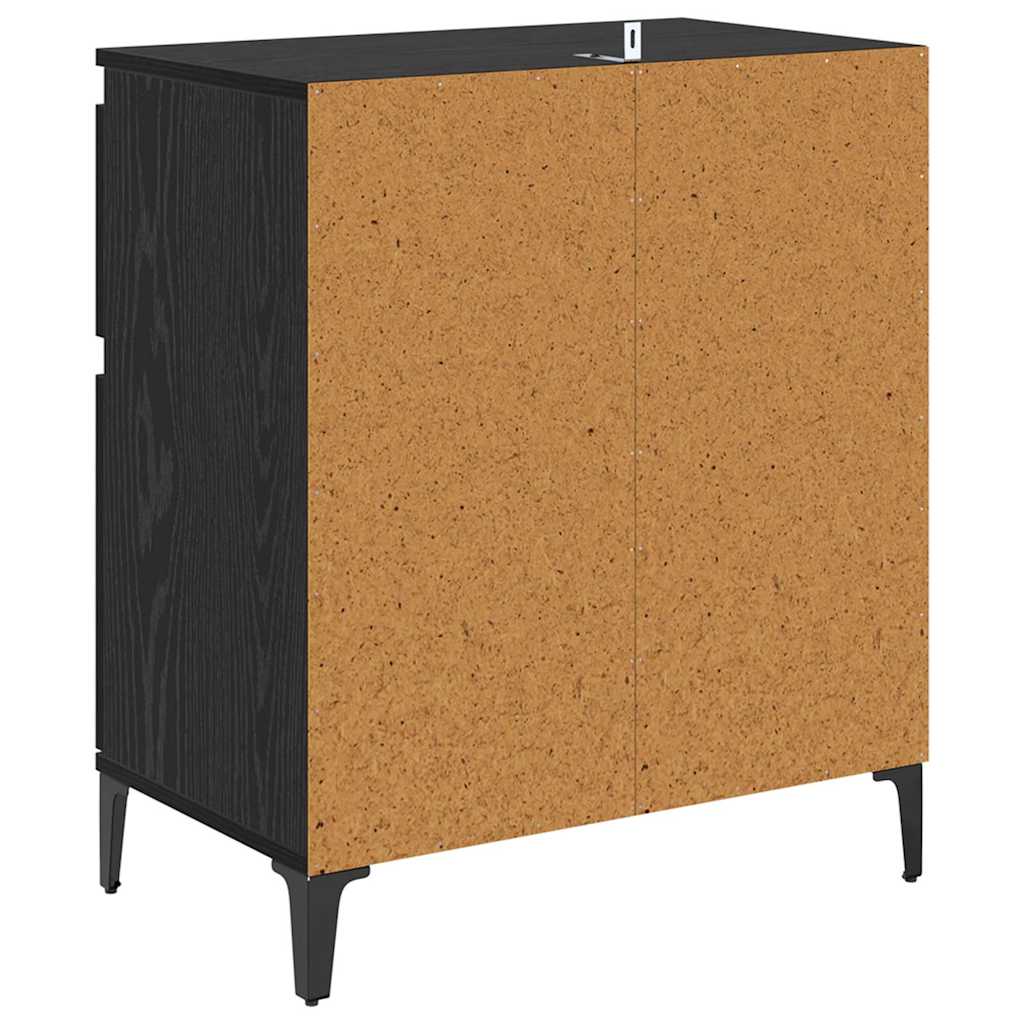 Πλαϊνό γραφείο με συρτάρι Μαύρη Οξυά 60 x 35 x 70 cm