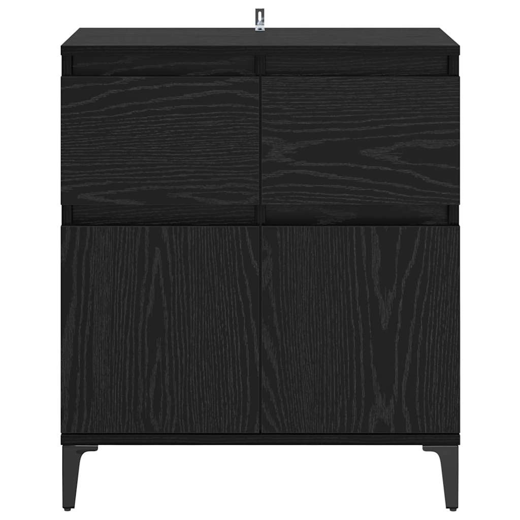 Πλαϊνό γραφείο με συρτάρι Μαύρη Οξυά 60 x 35 x 70 cm