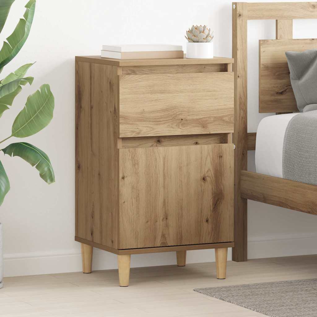 Κομοδίνο 2 pcs Artisan Oak 40 x 35 x 70 εκ. Επεξεργασμένο ξύλο - Pakobazaar