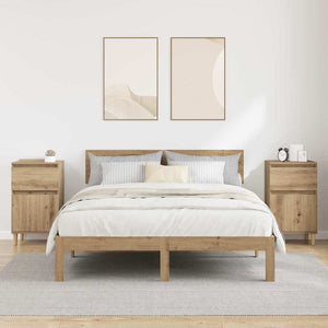 Κομοδίνο 2 pcs Artisan Oak 40 x 35 x 70 εκ. Επεξεργασμένο ξύλο - Pakobazaar