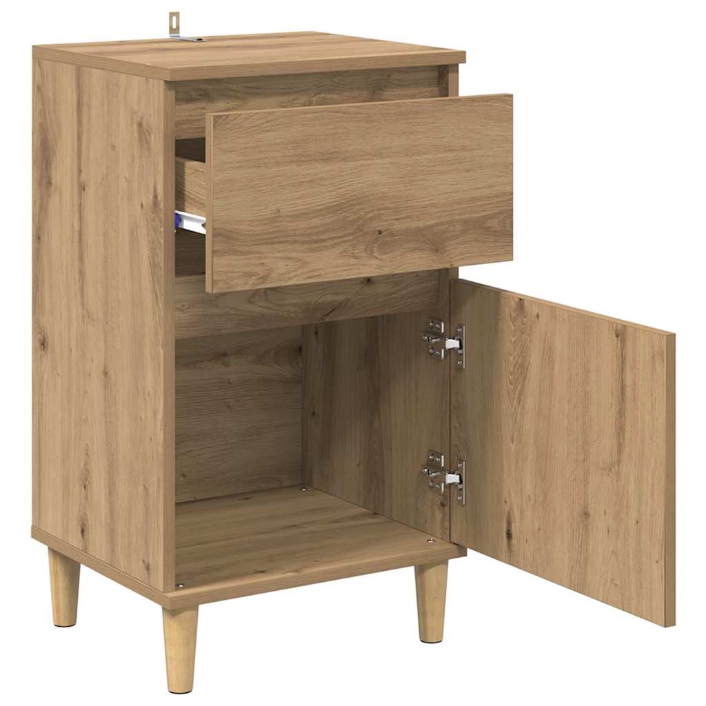 Κομοδίνο 2 pcs Artisan Oak 40 x 35 x 70 εκ. Επεξεργασμένο ξύλο - Pakobazaar