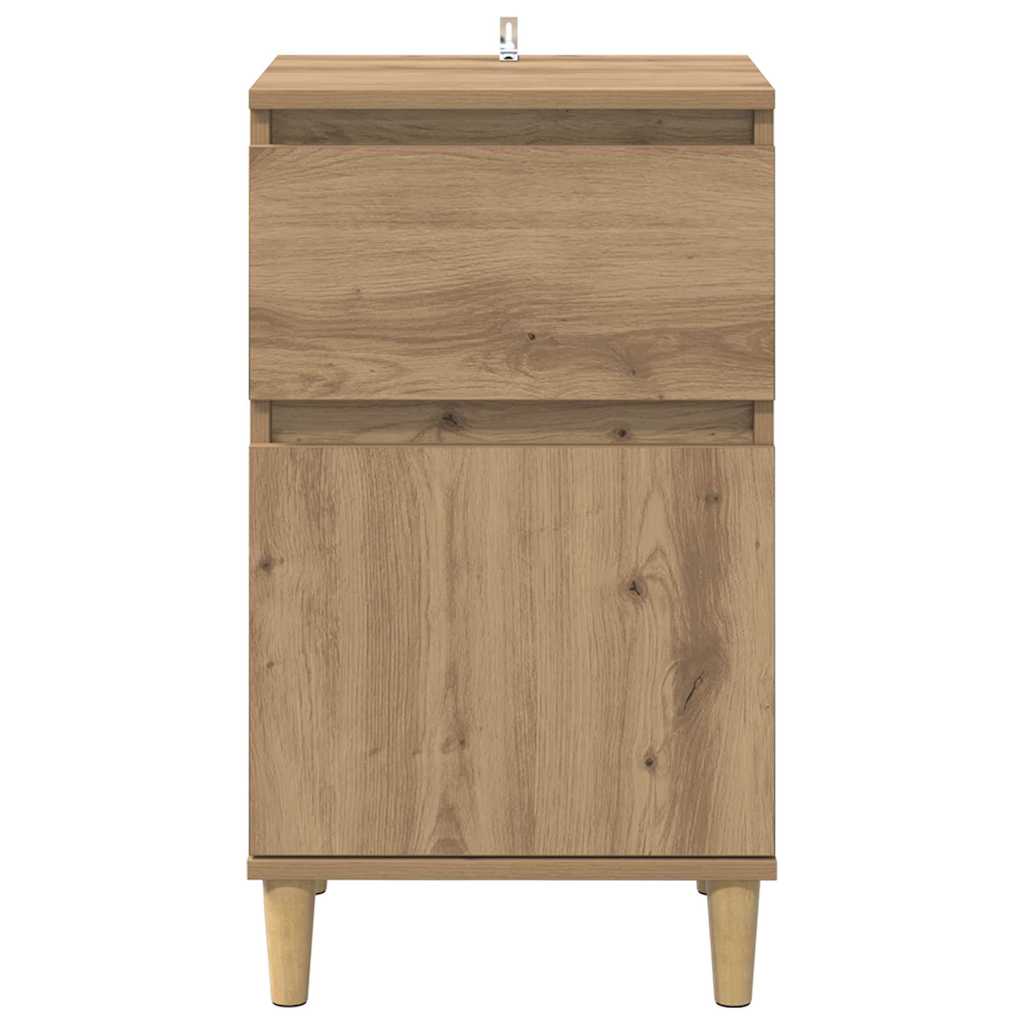Κομοδίνο 2 pcs Artisan Oak 40 x 35 x 70 εκ. Επεξεργασμένο ξύλο - Pakobazaar
