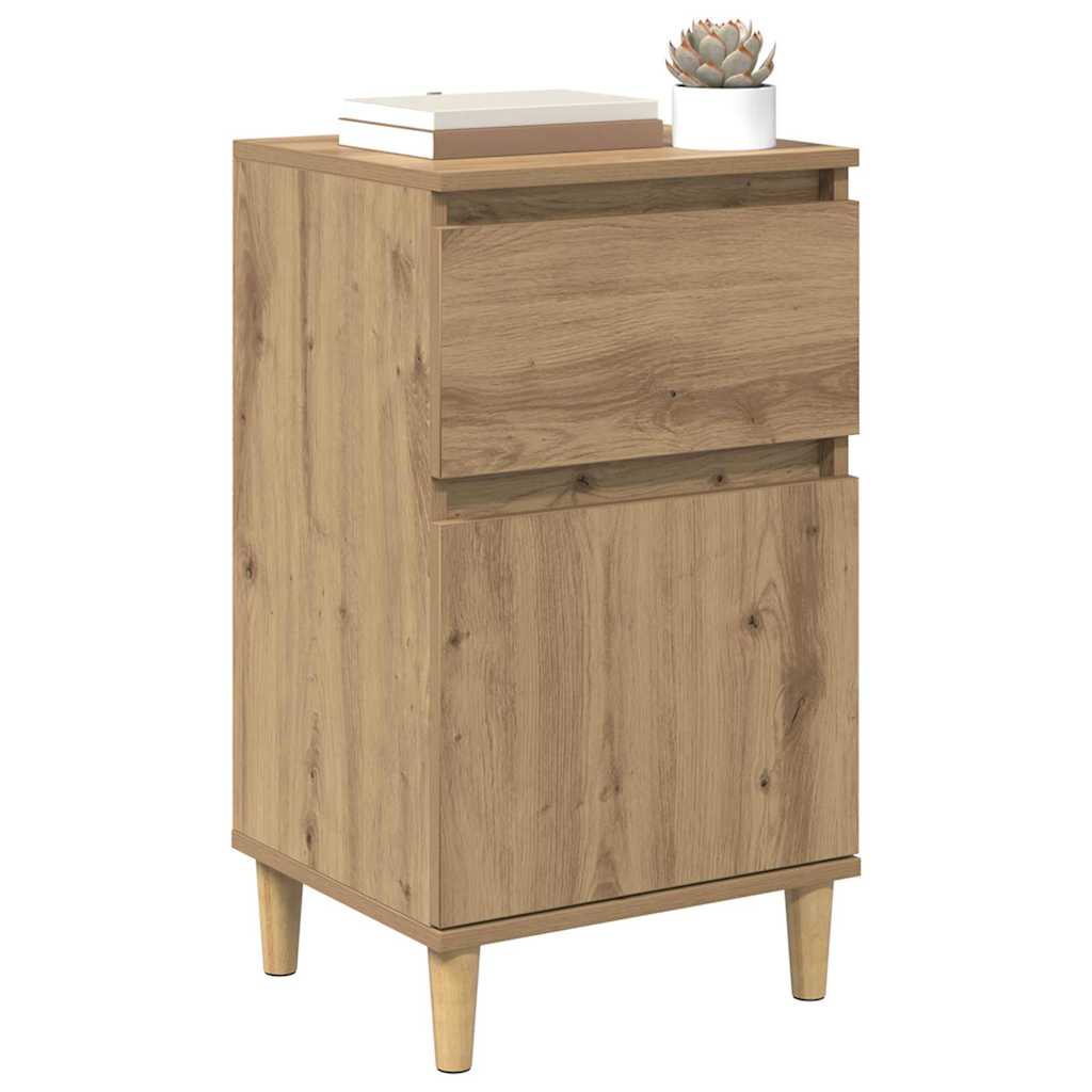 Κομοδίνο 2 pcs Artisan Oak 40 x 35 x 70 εκ. Επεξεργασμένο ξύλο - Pakobazaar