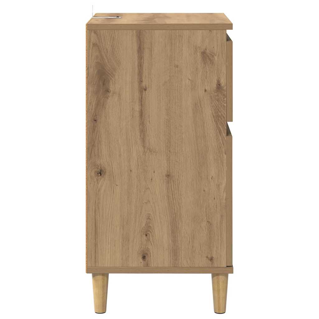 Κομοδίνο 2 pcs Artisan Oak 40 x 35 x 70 εκ. Επεξεργασμένο ξύλο - Pakobazaar