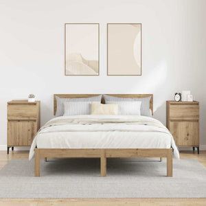 Κομοδίνο 2 pcs Artisan Oak 40 x 35 x 70 εκ. Επεξεργασμένο ξύλο - Pakobazaar