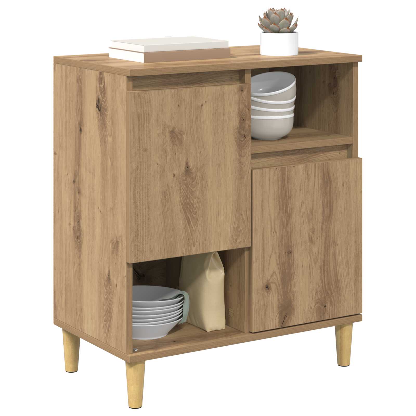 Πλαϊνό γραφείο artisan δρυς 35 x 60 x 70 εκ Επεξεργασμένο ξύλο - Pakobazaar
