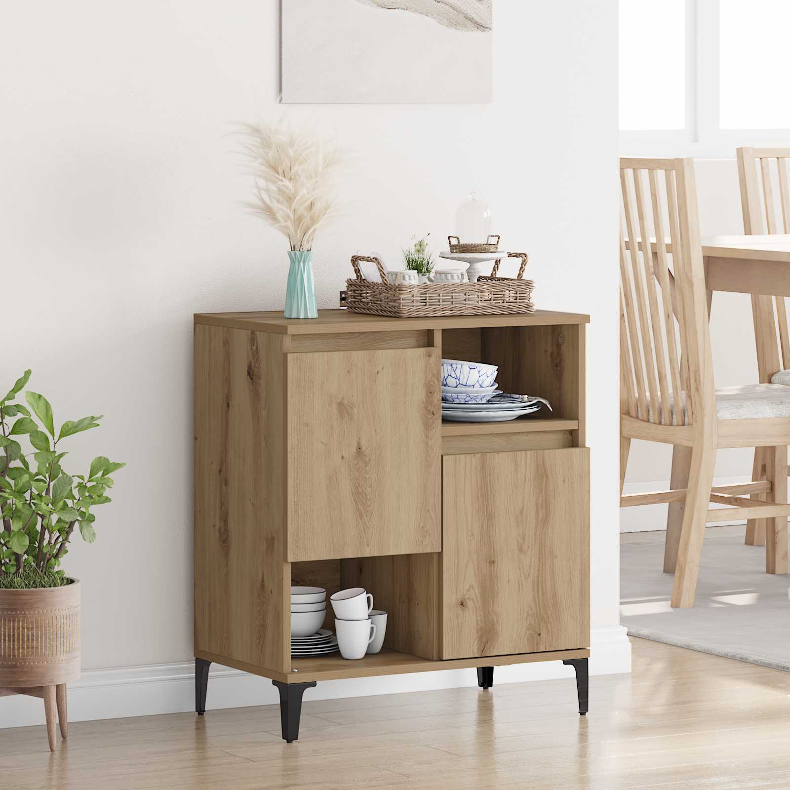 Πλαϊνό γραφείο Artisan Oak 60 x 35 x 70 cm Επεξεργασμένο ξύλο - Pakobazaar