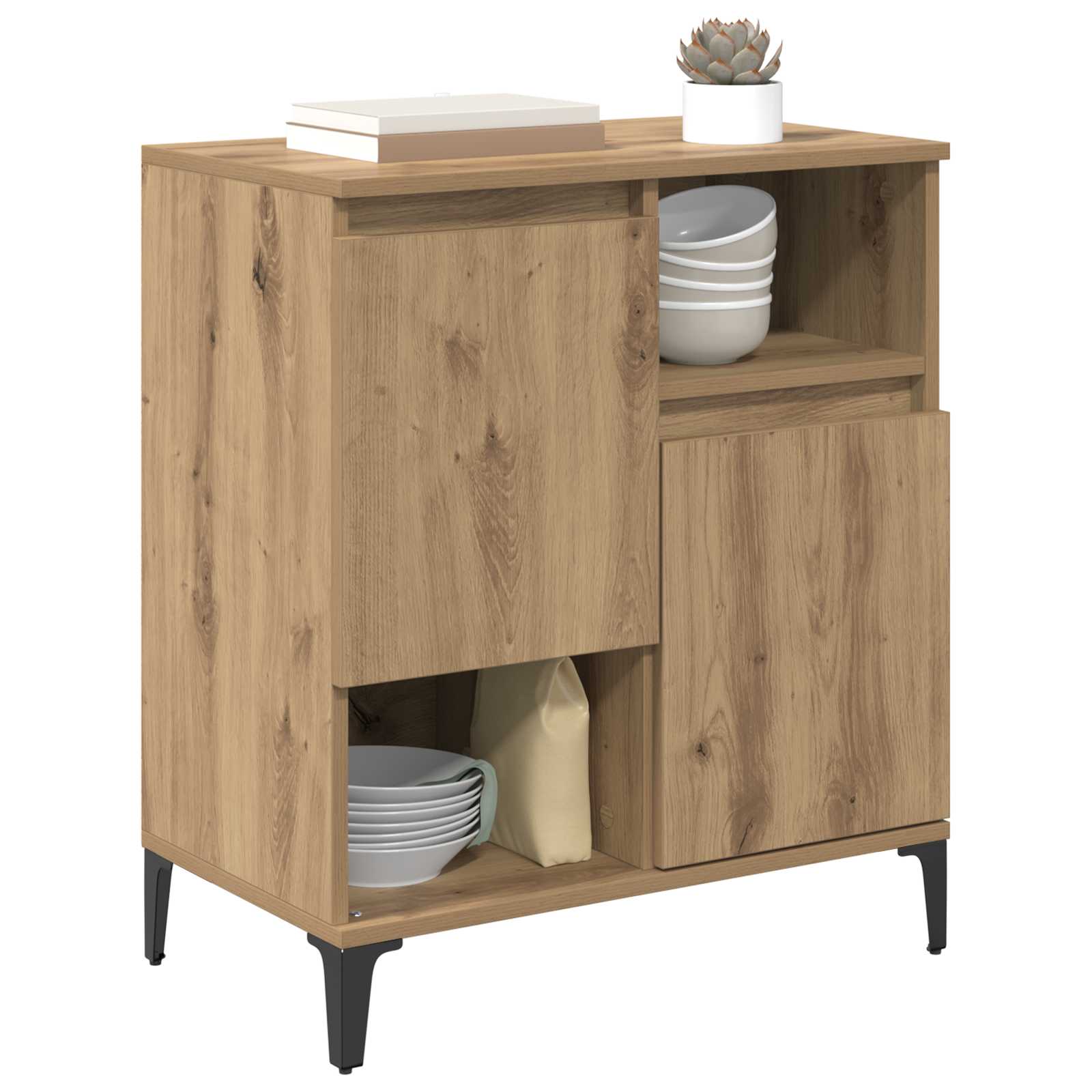 Πλαϊνό γραφείο Artisan Oak 60 x 35 x 70 cm Επεξεργασμένο ξύλο - Pakobazaar