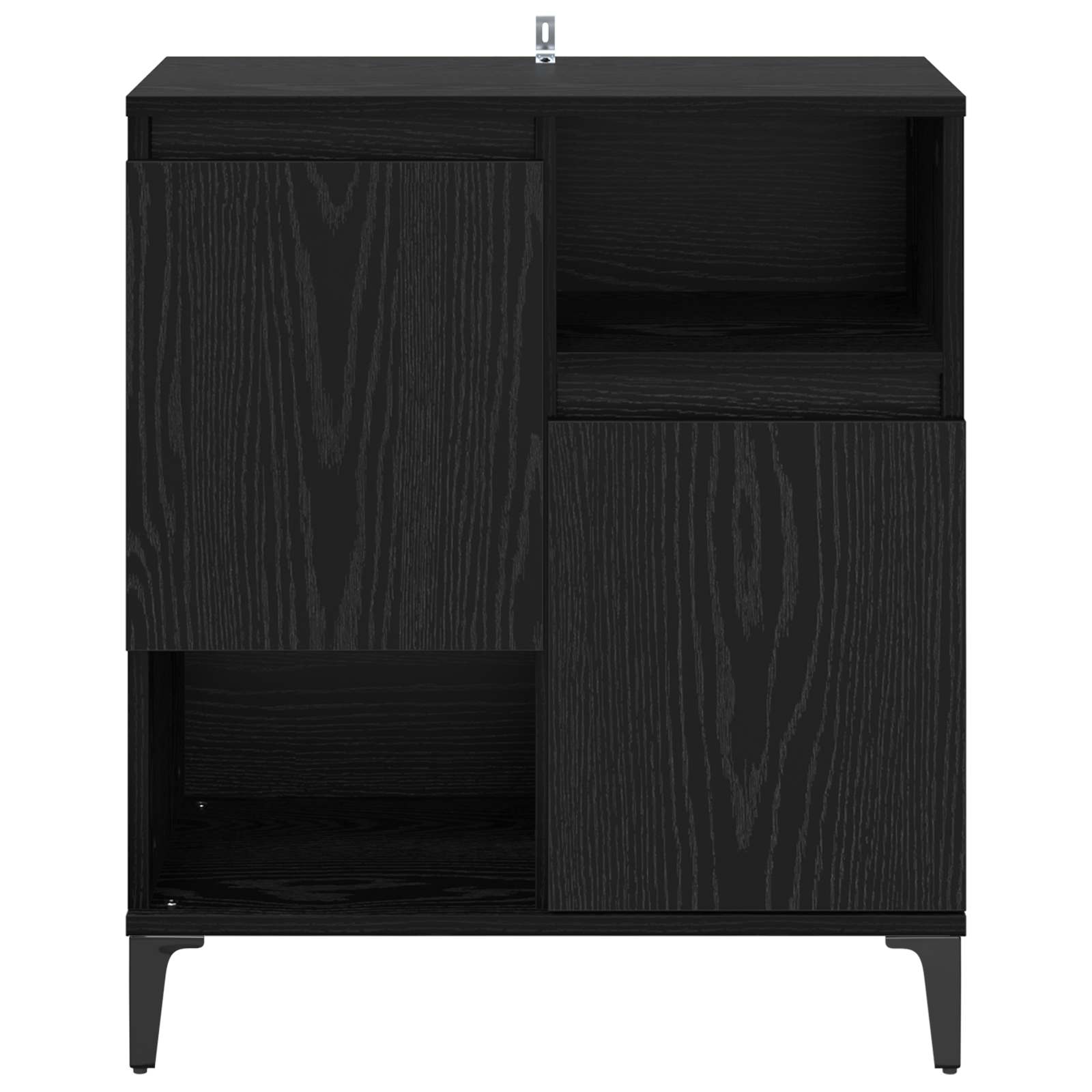 Πλαϊνό γραφείο Μαύρη Οξυά 60 x 35 x 70 cm Επεξεργασμένο ξύλο - Pakobazaar