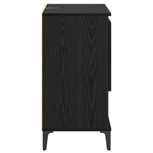 Πλαϊνό γραφείο Μαύρη Οξυά 60 x 35 x 70 cm Επεξεργασμένο ξύλο - Pakobazaar