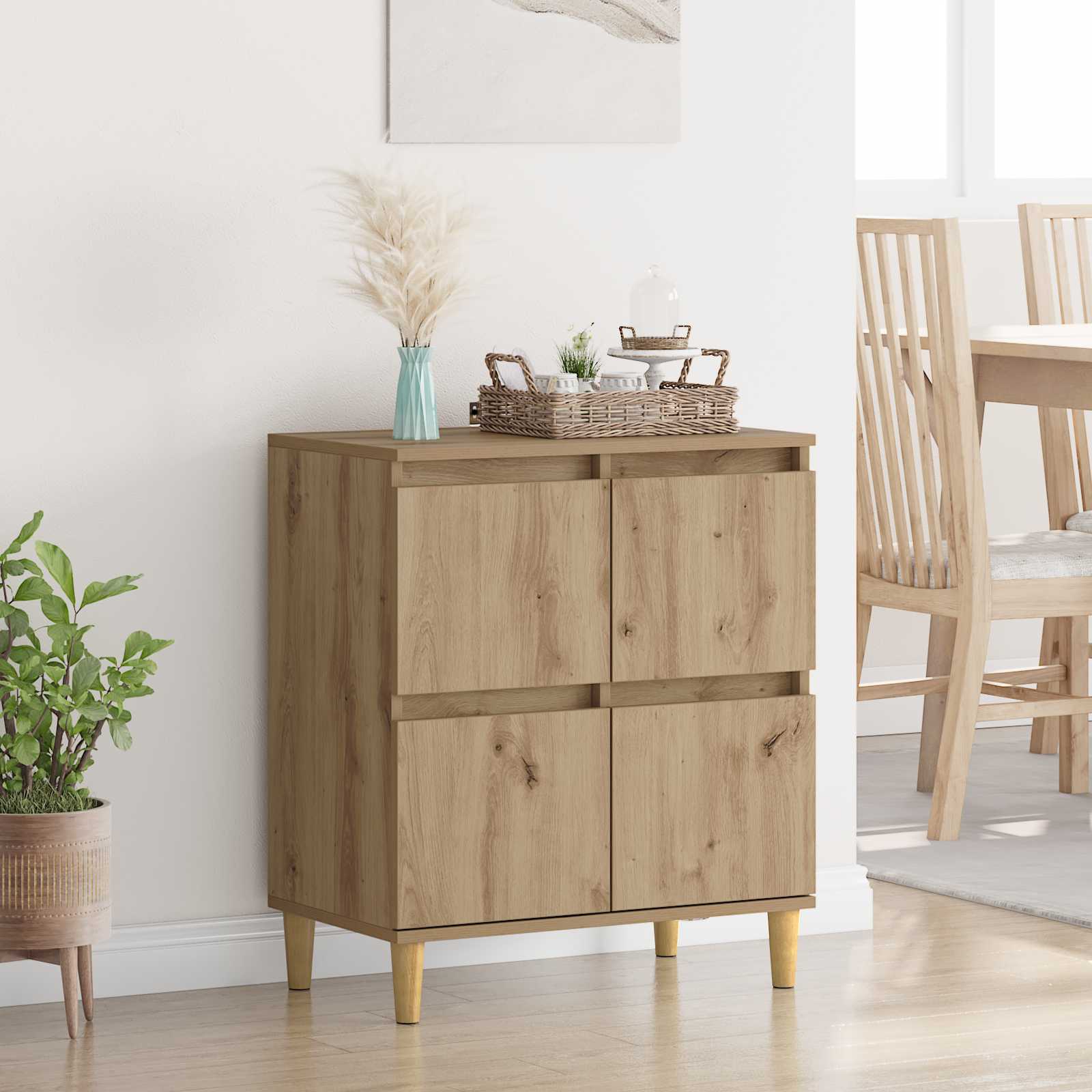 Πλαϊνό γραφείο Artisan Oak 60 x 35 x 70 cm Επεξεργασμένο ξύλο - Pakobazaar