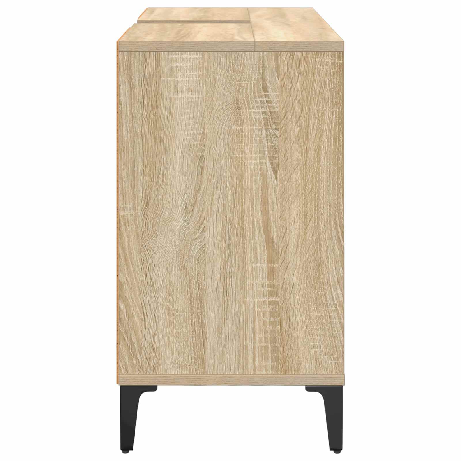 Ντουλάπι νιπτήρα με ράφι με πόρτα Δρύς Sonoma 80 x 33 x 60 εκ - Pakobazaar