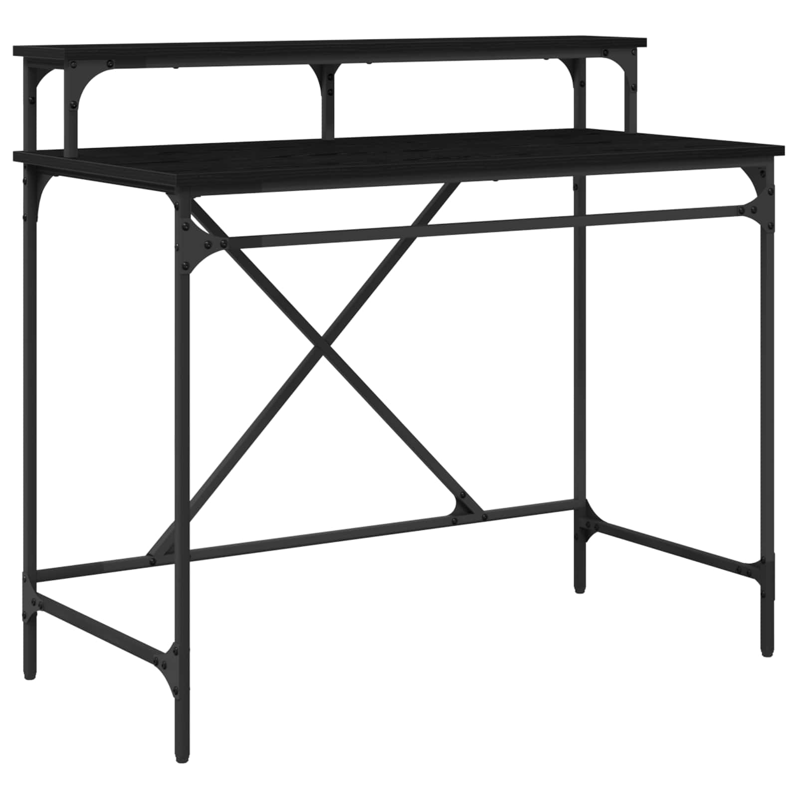 Γραφείο Μαύρη Οξυά 100 x 50 x 90 cm Επεξεργασμένο ξύλο - Pakobazaar