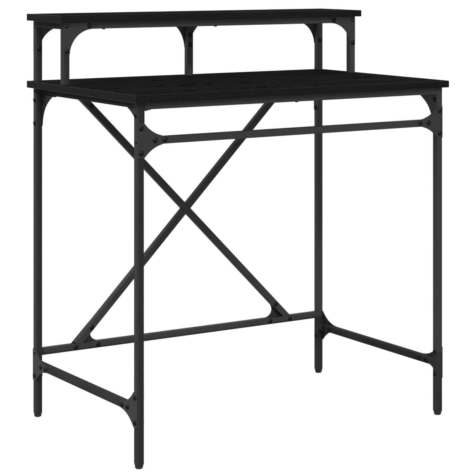 Γραφείο Μαύρη Οξυά 80 x 50 x 90 cm Επεξεργασμένο ξύλο - Pakobazaar