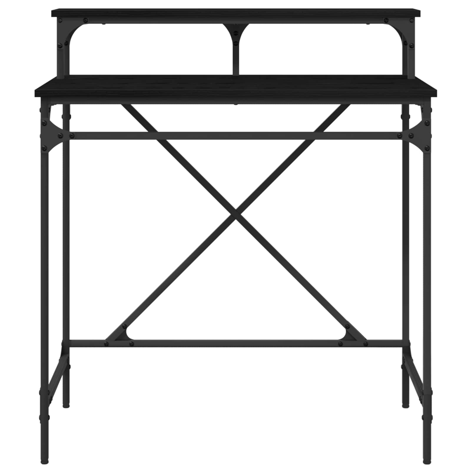 Γραφείο Μαύρη Οξυά 80 x 50 x 90 cm Επεξεργασμένο ξύλο - Pakobazaar
