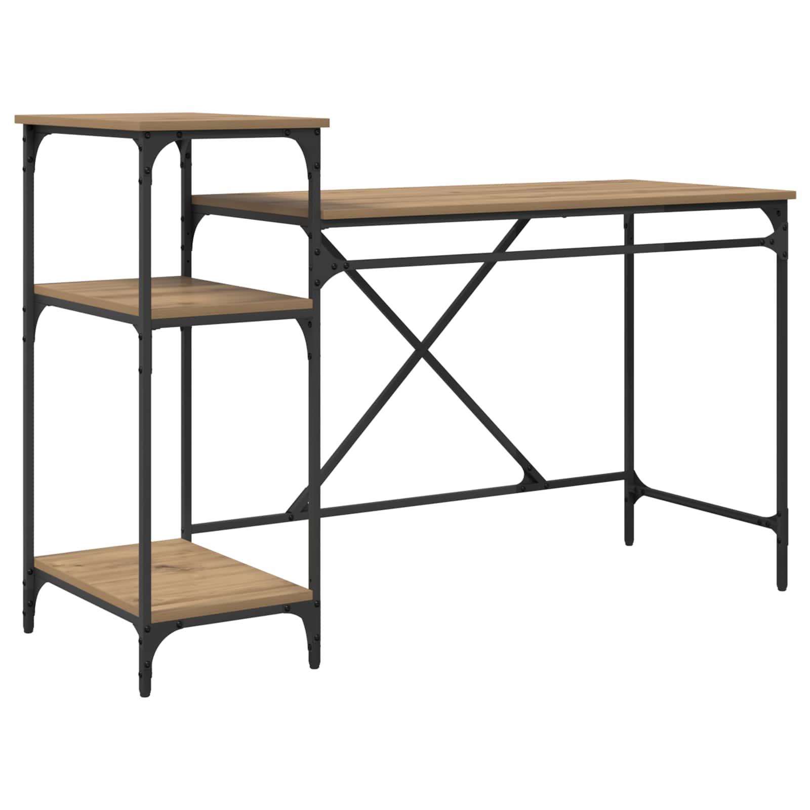 Γραφείο Artisan Oak 135 x 50 x 90 cm Επεξεργασμένο ξύλο - Pakobazaar