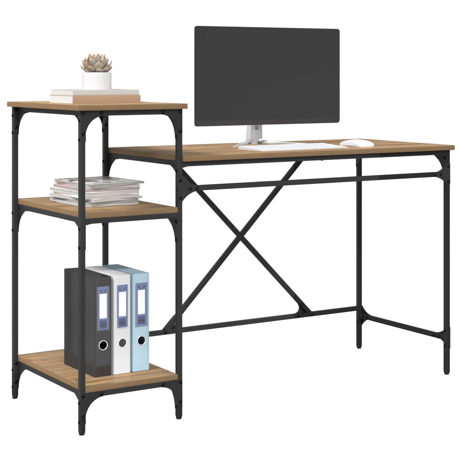 Γραφείο Artisan Oak 135 x 50 x 90 cm Επεξεργασμένο ξύλο - Pakobazaar