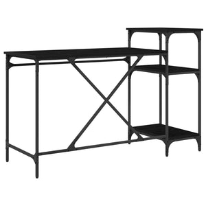 Γραφείο Μαύρη Οξυά 135 x 50 x 90 cm Επεξεργασμένο ξύλο - Pakobazaar