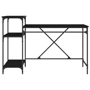 Γραφείο Μαύρη Οξυά 135 x 50 x 90 cm Επεξεργασμένο ξύλο - Pakobazaar