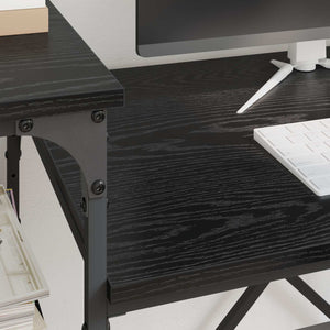Γραφείο Μαύρη Οξυά 105 x 50 x 90 cm Επεξεργασμένο ξύλο - Pakobazaar
