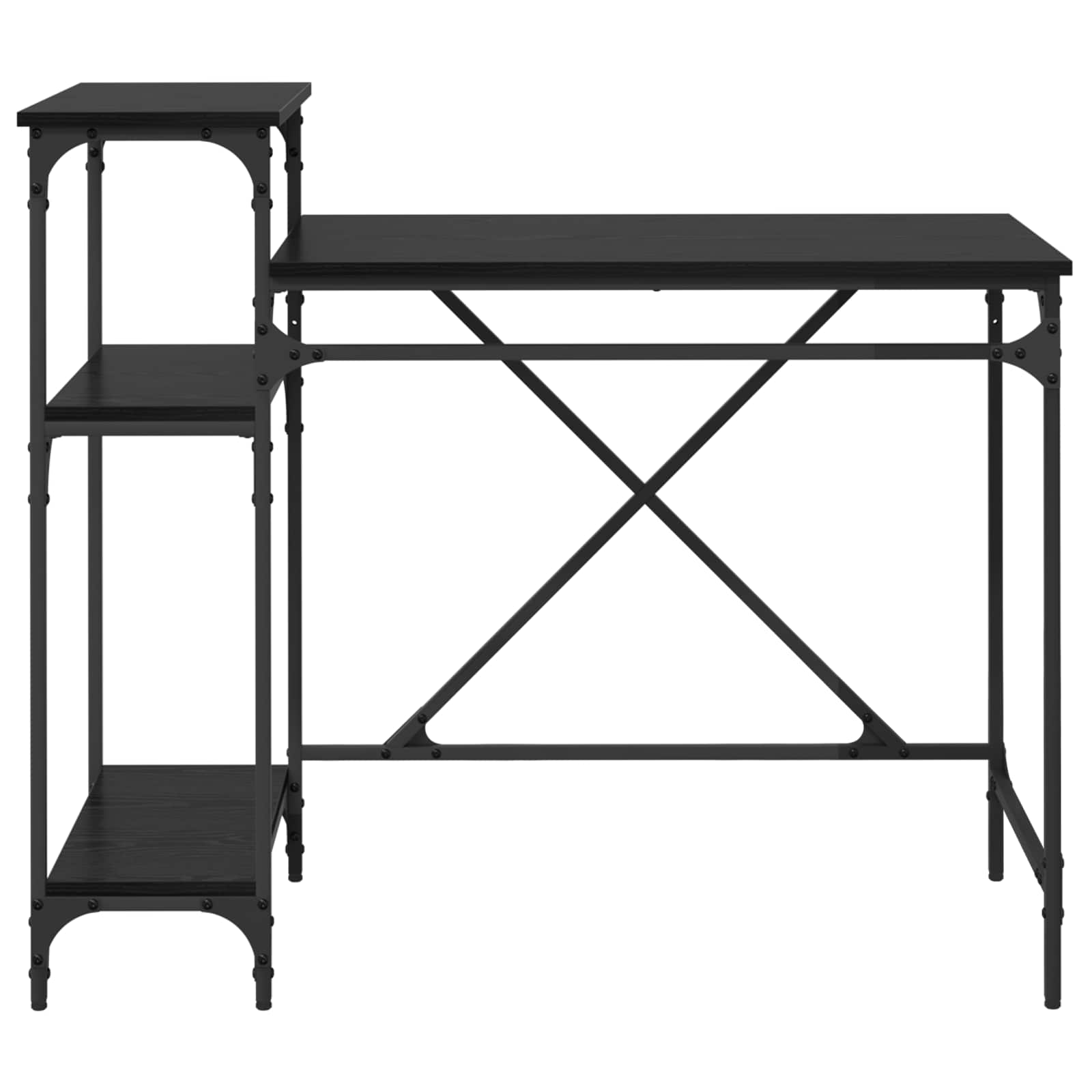 Γραφείο Μαύρη Οξυά 105 x 50 x 90 cm Επεξεργασμένο ξύλο - Pakobazaar