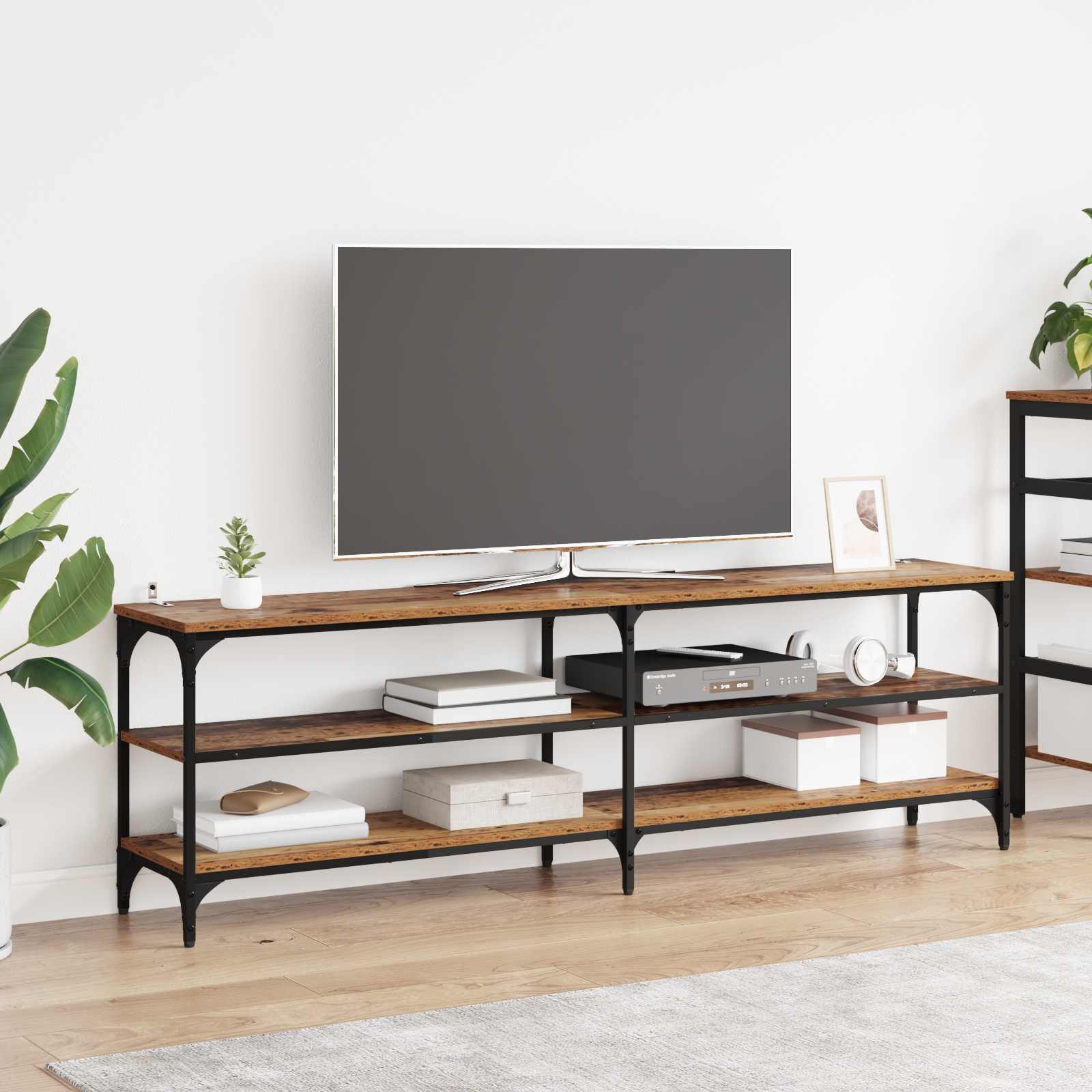 Ντουλάπι TV Παλιό Ξύλο 160 x 30 x 50 εκ - Pakobazaar