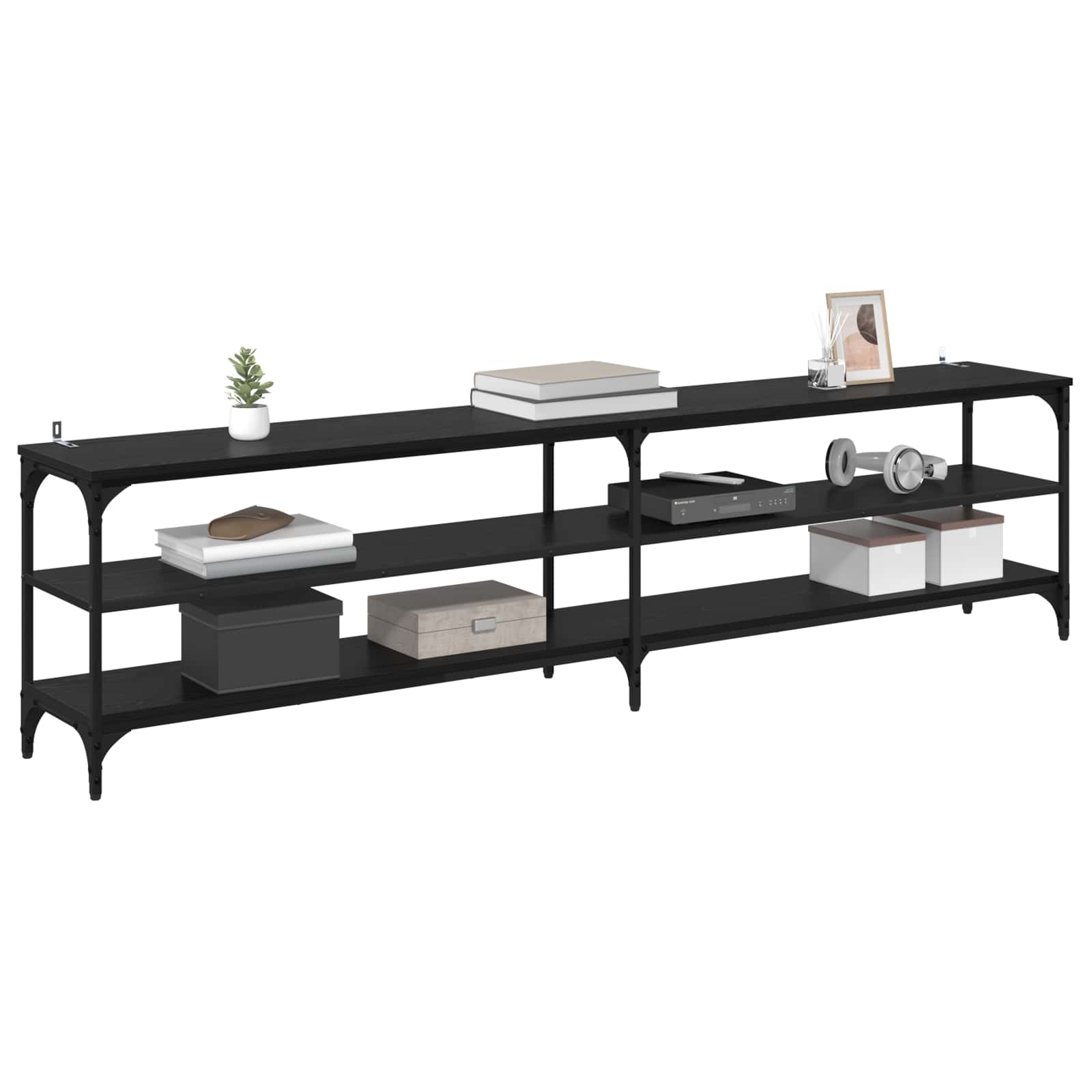 Ντουλάπι TV Μαύρη Οξυά 200 x 30 x 50 cm - Pakobazaar