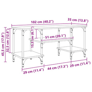 Ντουλάπι TV Παλιό Ξύλο 102 x 35 x 45,5 εκ - Pakobazaar