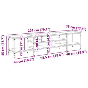 Ντουλάπι TV Artisan Oak 201 x 35 x 45 εκ. - Pakobazaar