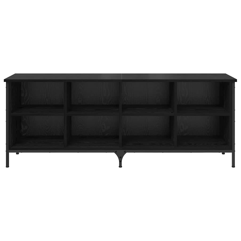 Ντουλάπα Παπουτσιών με ράφι Μαύρη Οξυά 131 x 35 x 50 εκ - Pakobazaar