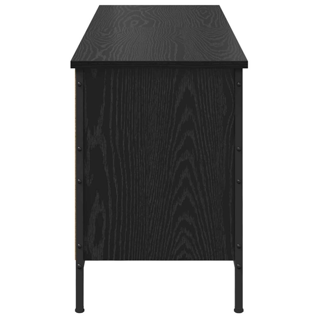Ντουλάπα Παπουτσιών με ράφι Μαύρη Οξυά 131 x 35 x 50 εκ - Pakobazaar