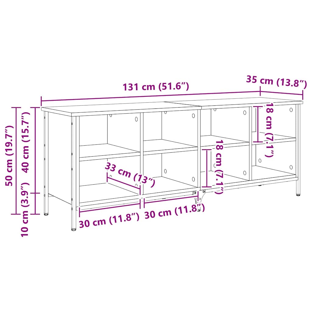 Ντουλάπα Παπουτσιών με ράφι Μαύρη Οξυά 131 x 35 x 50 εκ - Pakobazaar
