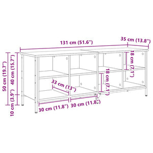 Ντουλάπα Παπουτσιών με ράφι Μαύρη Οξυά 131 x 35 x 50 εκ - Pakobazaar