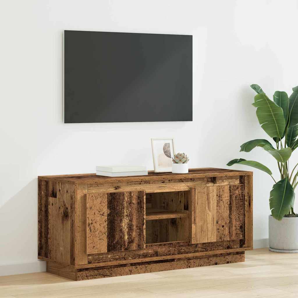 Ντουλάπι TV Παλιό Ξύλο 102 x 35 x 45 εκ. Επεξεργασμένο ξύλο
