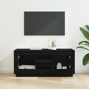 Ντουλάπι TV 102 x 35 x 45 εκ. Μαύρη Οξυά Επεξεργασμένο Ξύλο
