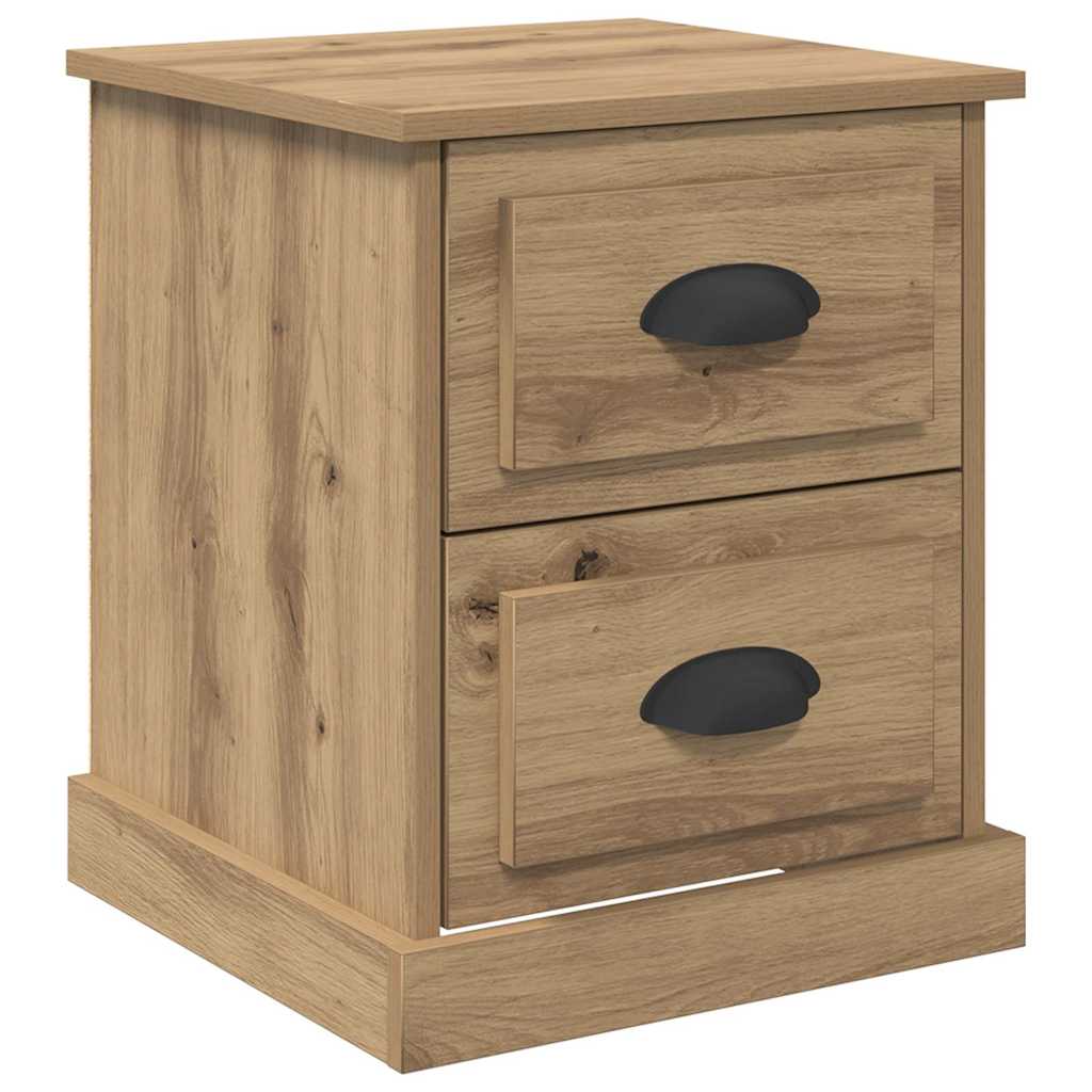 Κομοδίνο 2 pcs Artisan Oak 39 x 39 x 47.5 εκ Επεξεργασμένο ξύλο