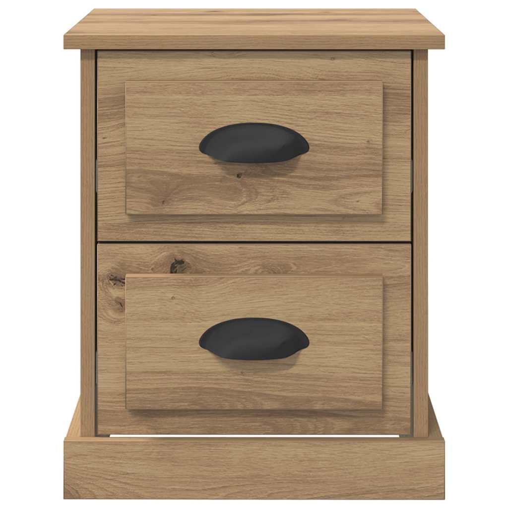 Κομοδίνο 2 pcs Artisan Oak 39 x 39 x 47.5 εκ Επεξεργασμένο ξύλο