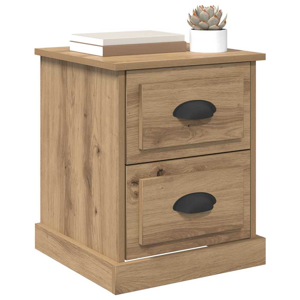 Κομοδίνο 2 pcs Artisan Oak 39 x 39 x 47.5 εκ Επεξεργασμένο ξύλο