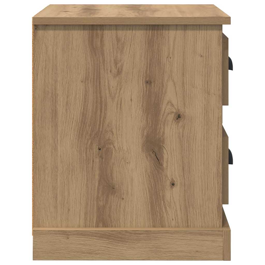 Κομοδίνο 2 pcs Artisan Oak 39 x 39 x 47.5 εκ Επεξεργασμένο ξύλο